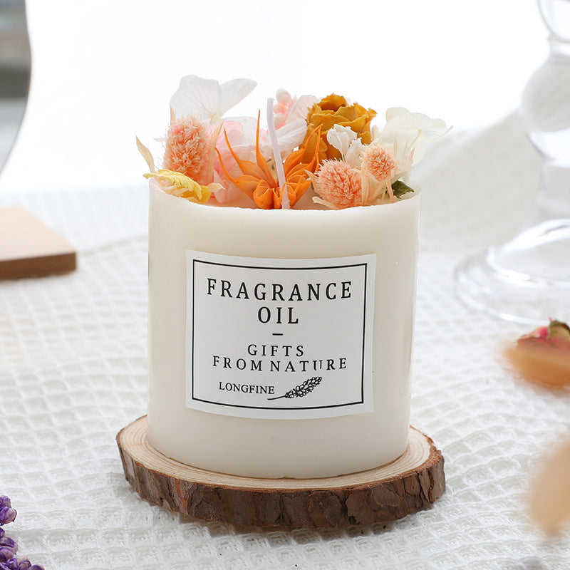 Blooming Love Dried Flower Candle