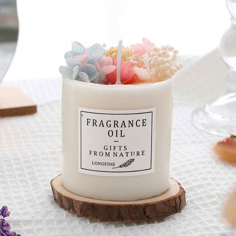 Blooming Love Dried Flower Candle