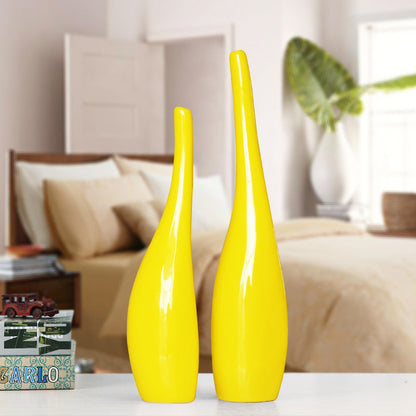 NorthernGleam Gold-Plated Ceramic Vase